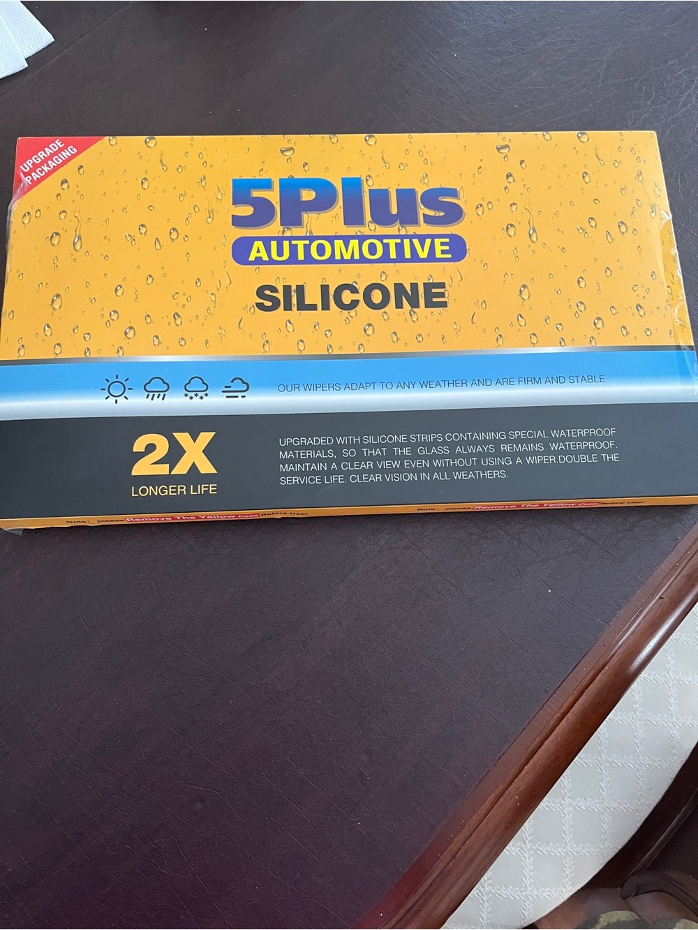 5Plus Automotive Silicone Wiper Blades - 22” Wiper Blades with Top Lock NWT